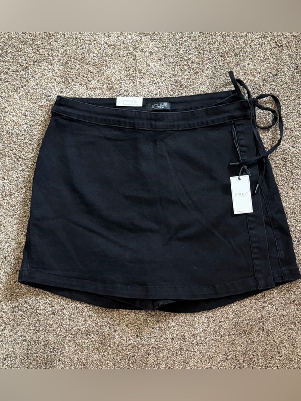 Judy Blue Black Side-Tie Skort